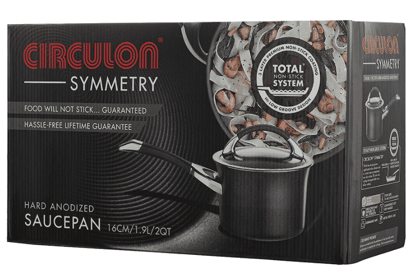 Ковш 1,9л CIRCULON Symmetry с крышкой и антипригарным покрытием Total®, США